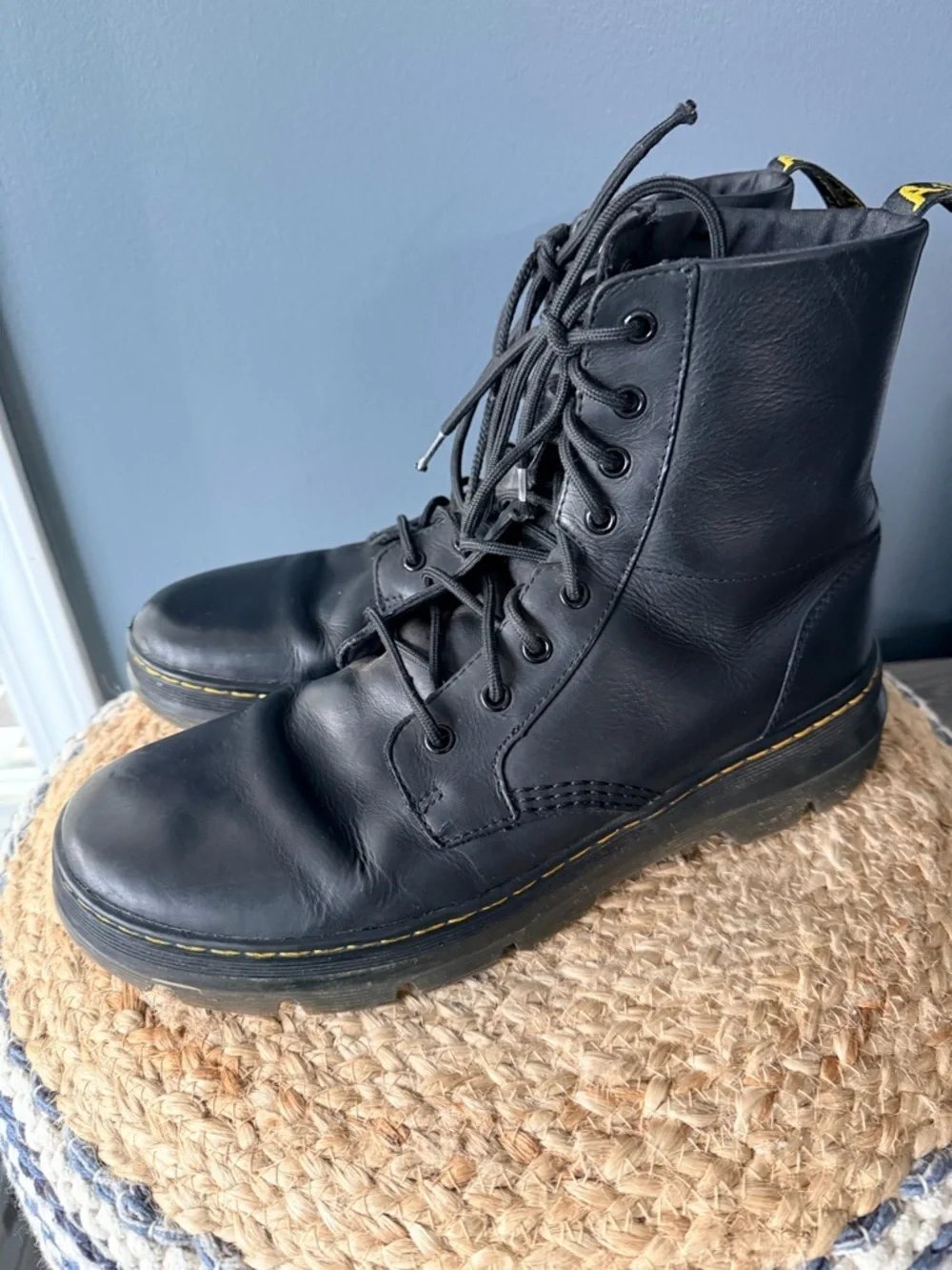 Dr Martens Combs Leather Combat Boots